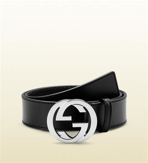 gucci belt black interlocking g|belt with interlocking g buckle.